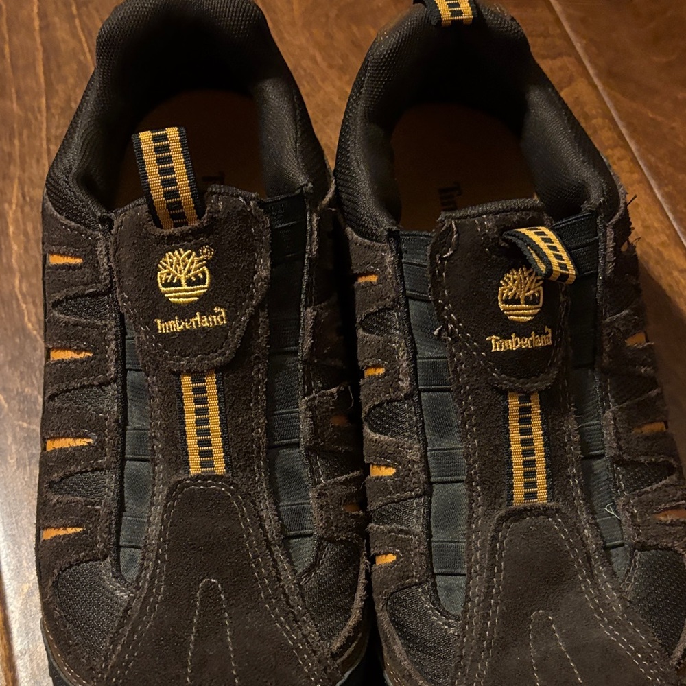 Timberland Black and Yellow Men's Sneakers Slip On. Size 10.5 - Picture 5 of 8